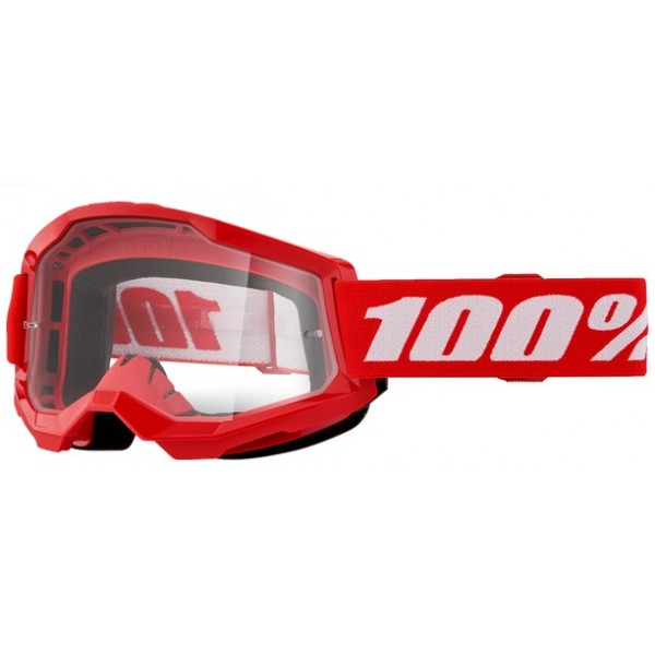 100% STRATA 2 PROZORNA MOTOKROS OČALA RED 100% STRATA 2 PROZORNA MOTOKROS OČALA RED